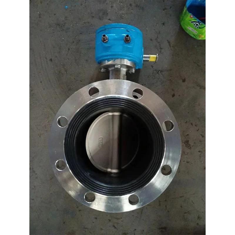 Acid alkali stainless steel flange futterfly valve